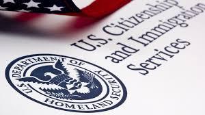 US Department of Homeland Security seal and text "U.S. Citizenship and Immigration Services